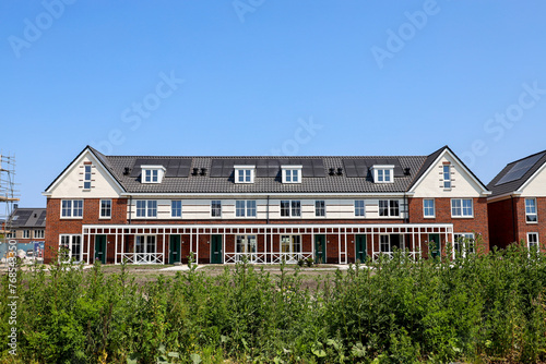 new houses on the Koningskwartier district in Zevenhuizn photo