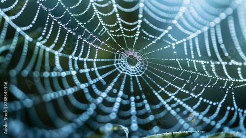 Delicate and complex, a spider's web is a work of art.