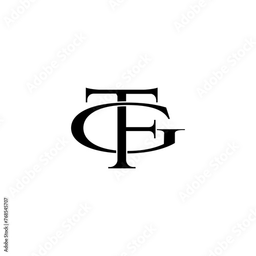 tfg initial letter monogram logo design photo