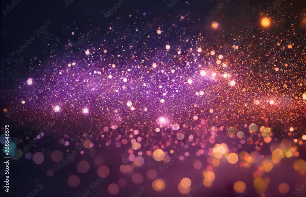 Blurred Bokeh Space Lights in Ethereal Display Blurred Bokeh Space Lights in Ethereal Display