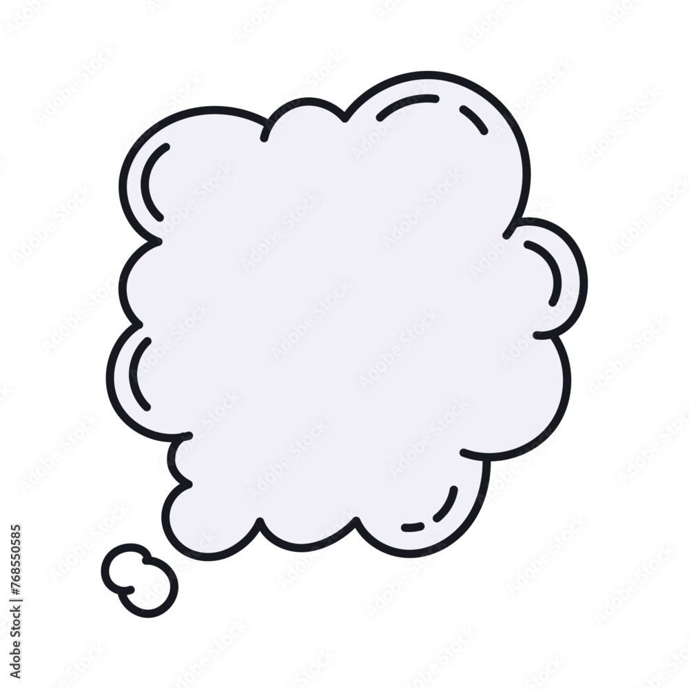 Vector speech bubble icon flat design isolated white background