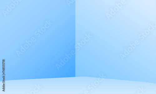 Wallpaper Mural minimal interior studio light for product presentation on blue background Torontodigital.ca