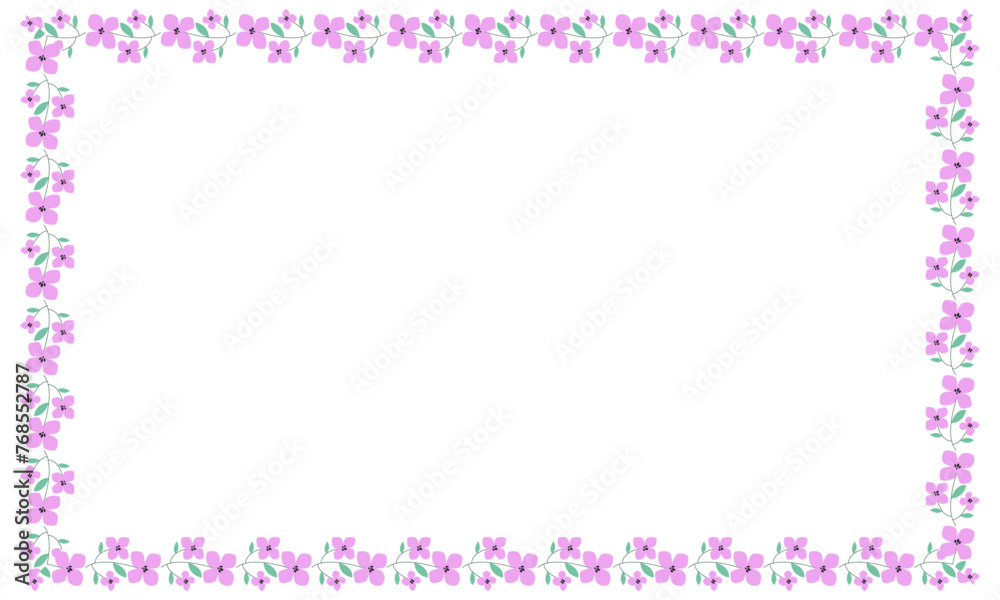 vector hand-drawn spring floral frame concept vector hand-drawn spring floral frame concept