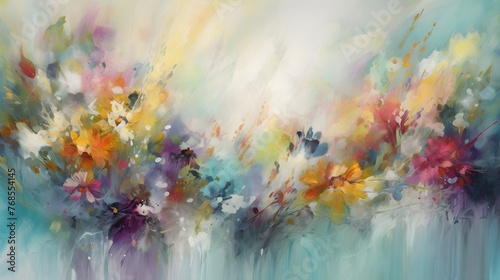 colorful abstract watercolor background painting