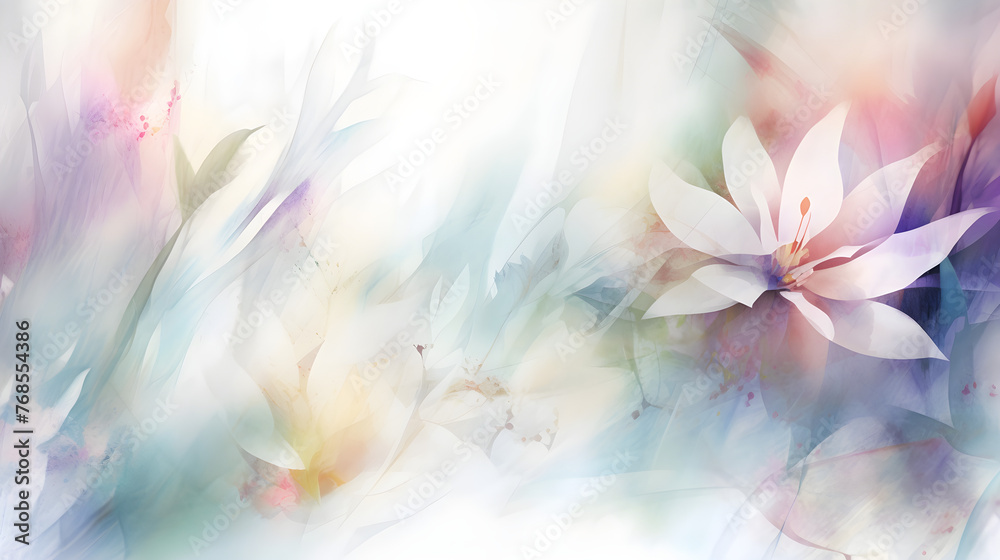 light soft pastel abstract floral background