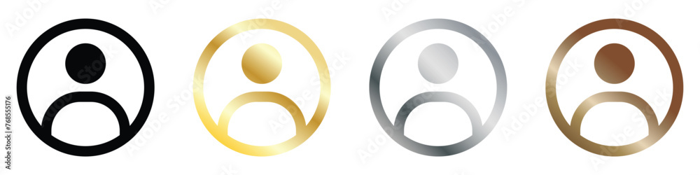 Membership plan icon. Containing gold, silver and bronze plan icon. transparent vector illustration. Membership plan icon. Containing gold, silver and bronze plan icon. transparent vector illustration.