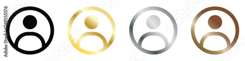 Membership plan icon. Containing gold, silver and bronze plan icon. transparent vector illustration.