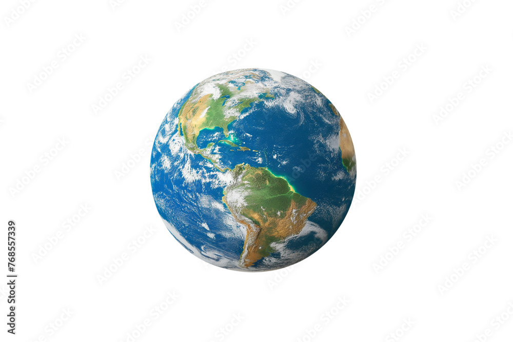 The earth isolated on a transparent background, Generative AI The earth isolated on a transparent background, Generative AI