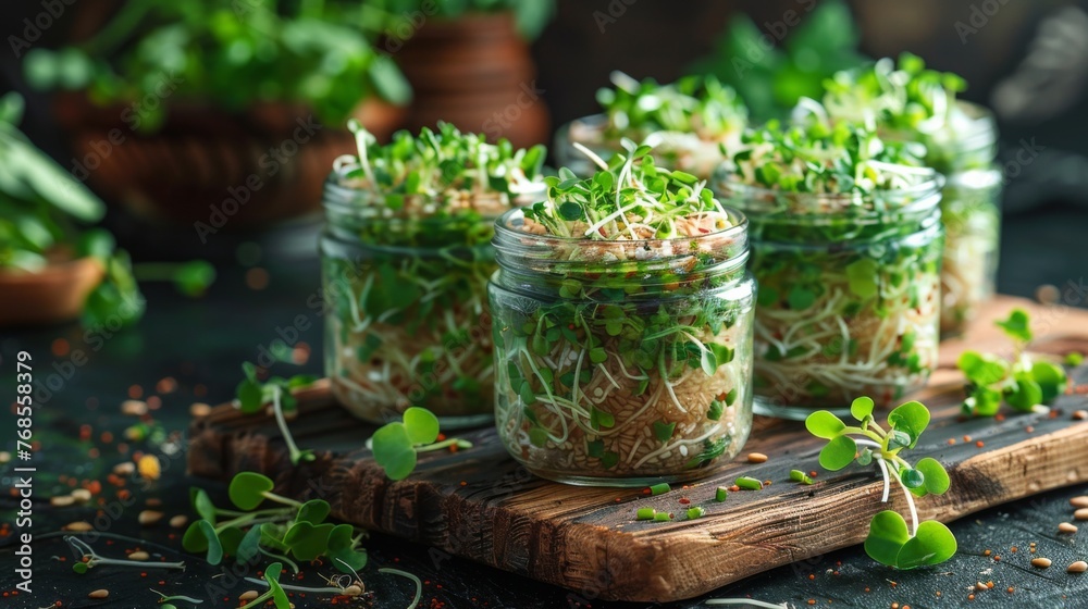 Close Up microgreens Close Up microgreens