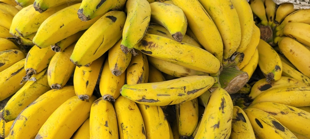 bananas on market