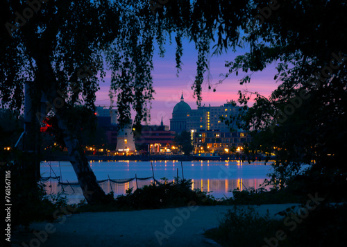 Potsdam Zentrum am Abend.