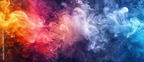 pink and colored smoke, radial, background photo