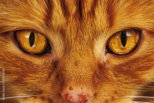 Macro shot of a cat's eyes