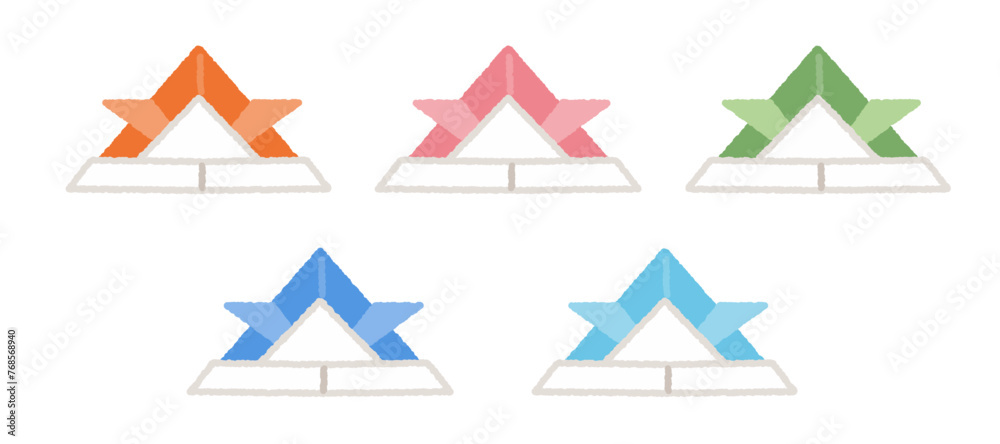 ペーパークラフトの兜のイラスト素材 Stock Vector | Adobe Stock