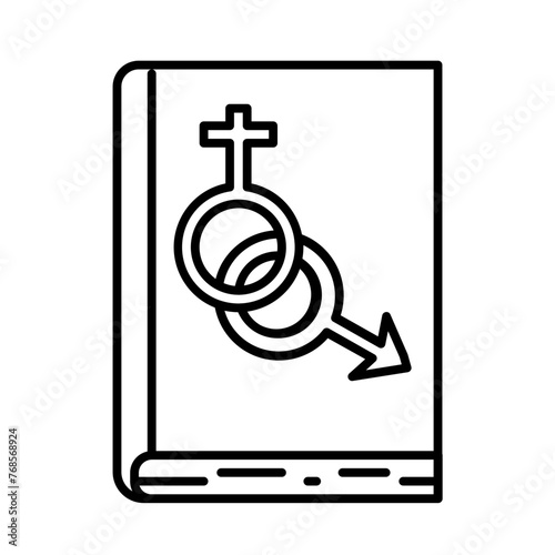 education about sex in line style