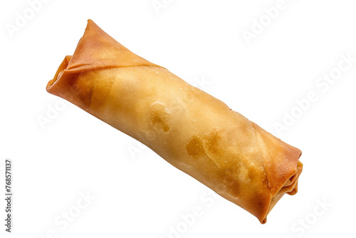 Traditional Chinese Spring Roll isolated on transparent or white background  png