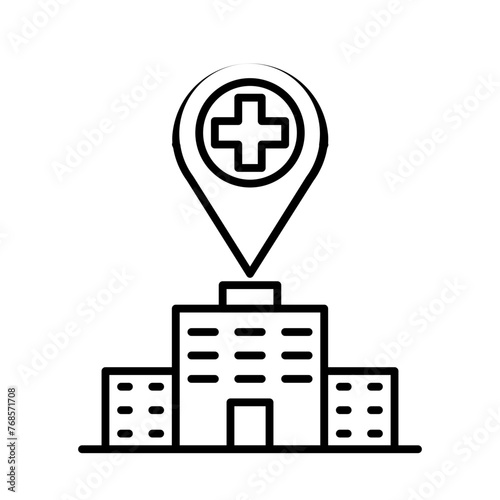 hospital location line style