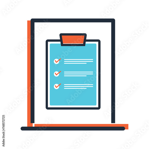 Quarantine workout plan icon vector image on white background can be used for fitness at home