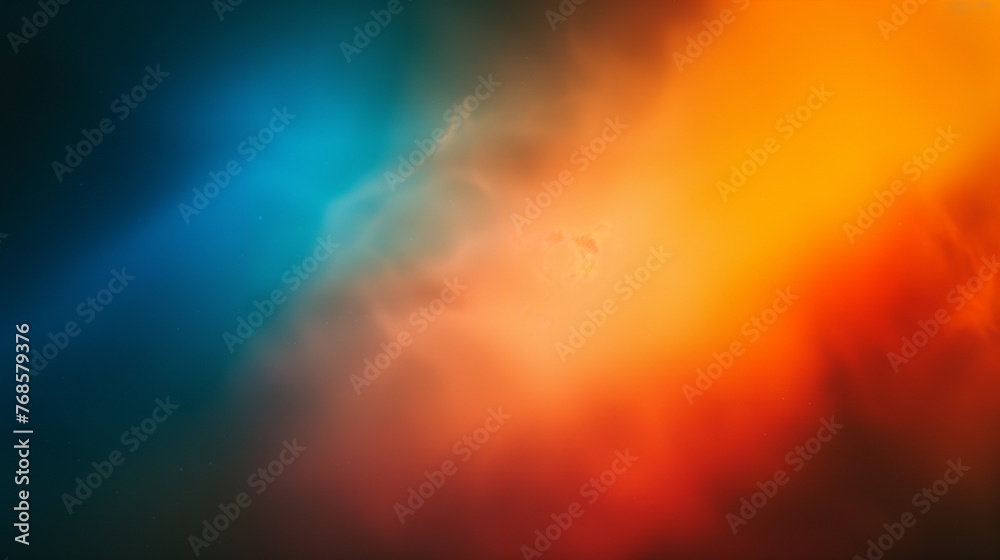 Blue orange red color gradient background 