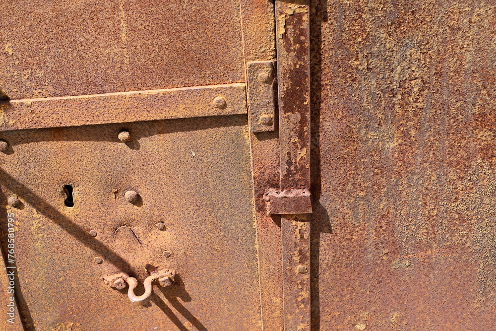 Texture of old and rusty iron. Rusty metal products. Texture of old and rusty iron. Rusty metal products.