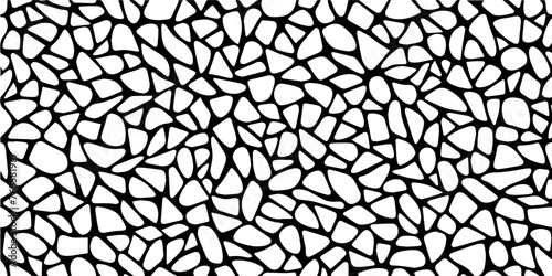 terrazzo pattern vector illustration silhouette for laser cutting cnc, engraving, decorative clipart, black shape outline