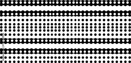 irregular dots pattern vector illustration silhouette for laser cutting cnc, engraving, decorative clipart, black shape outline