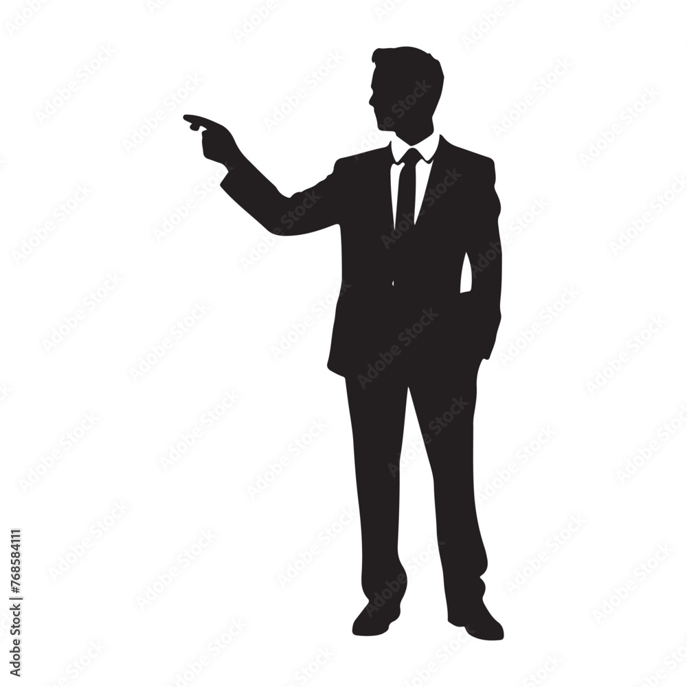 Real estate agent silhouette presenting key vector illustrator Real estate agent silhouette presenting key vector illustrator