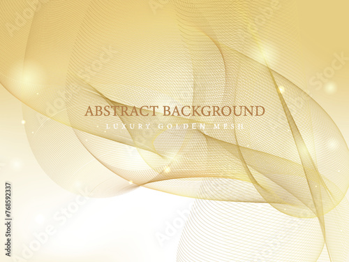 Luxury golden colour abstract background, vector illustration and design.