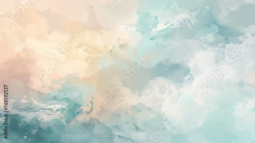 A minimalist abstract art background with soft pastel colors, great for creating a calming atmosphere
