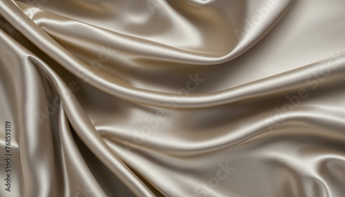 Platinum silk satin background, elegant wavy fold by tools colorful background