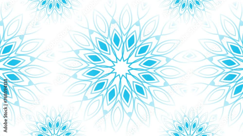 Winter flower snowflake background mandala motion. Winter flower snowflake background mandala motion.