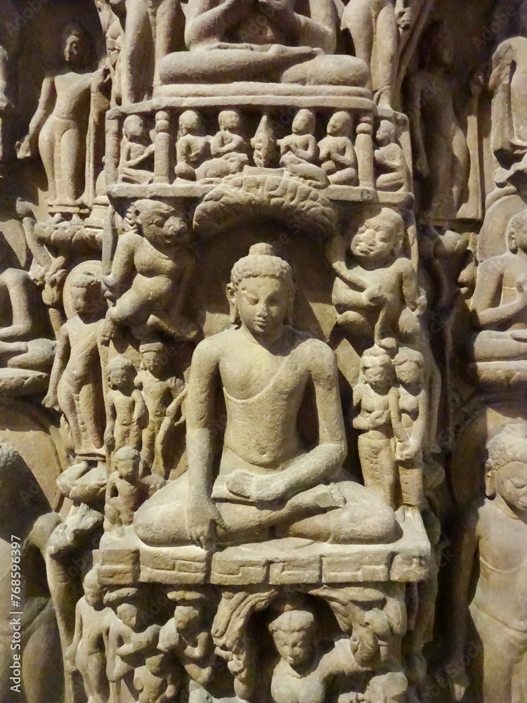 sculpture of buddha at Indian Museum Kolkata
