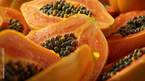 Fresh fruit close up with little drops of water amazing tasty frame filled