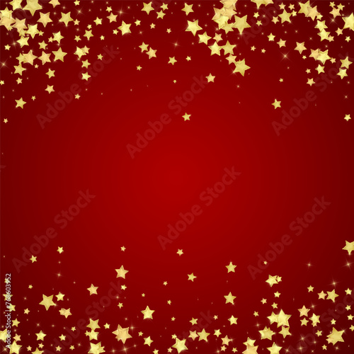 Magic stars vector overlay.  Gold stars scattered