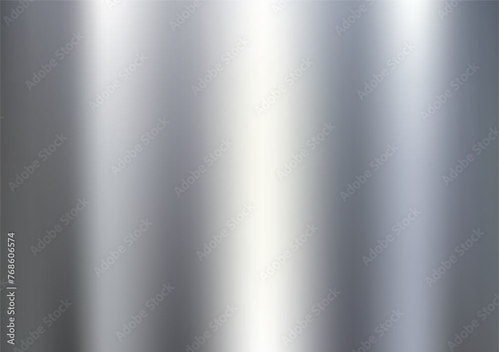 Silver metal with a smooth texture and a subtle reflective sheen, Abstract background for wallpaper, pattern and label on website.