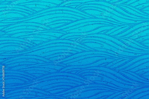 Wallpaper Mural Blue Background With Wavy Lines Torontodigital.ca