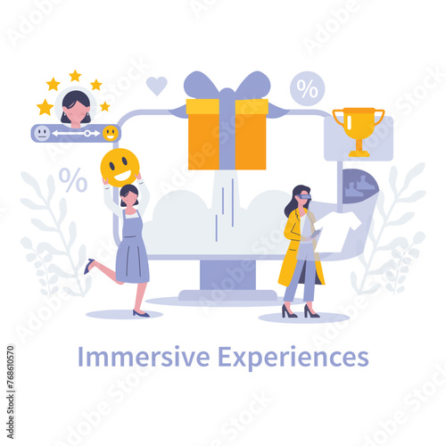 Strategic approaches in marketing concept. Vector illustration