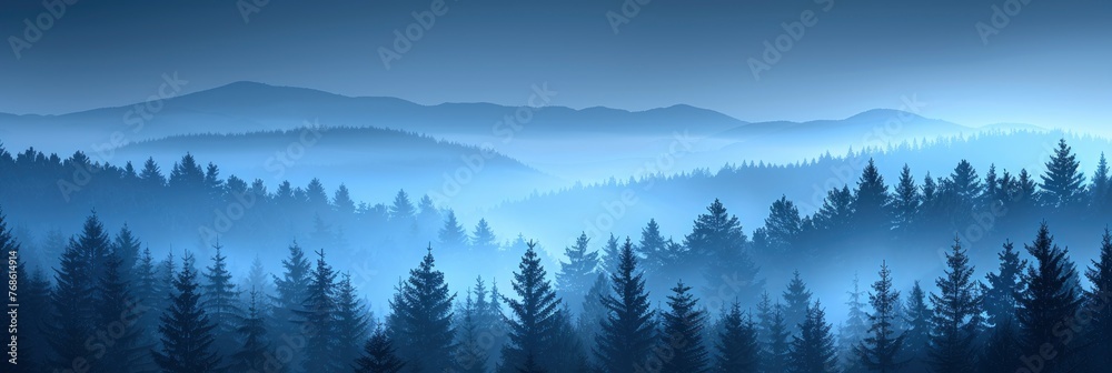 Obraz premium Abstract Background Gradient Slate Blue, Background Image, Background For Banner, HD