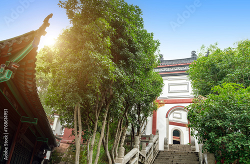 Scenery of Qingchuan Pavilion Park in Wuhan, Hubei, China.