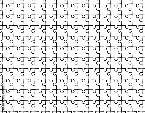 ector seamless pattern hand drawn doodle sketch puzzle pieces. Design for printshop, paper, textiles. Pattern for children