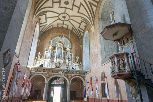  An ancient organ in one of the churches in the city of Zhovkva in the Lviv region. photo