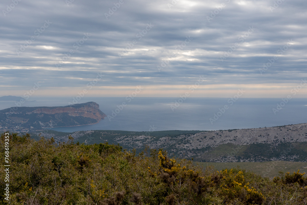The Calanques National Park, near Marseille in the south of France. Magnificent landscapes, calanques with turquoise waters, a heaven place for summer The Calanques National Park, near Marseille in the south of France. Magnificent landscapes, calanques with turquoise waters, a heaven place for summer