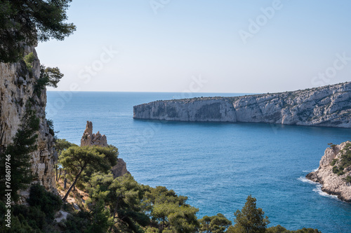 The Calanques National Park, near Marseille in the south of France. Magnificent landscapes, calanques with turquoise waters, a heaven place for summer
