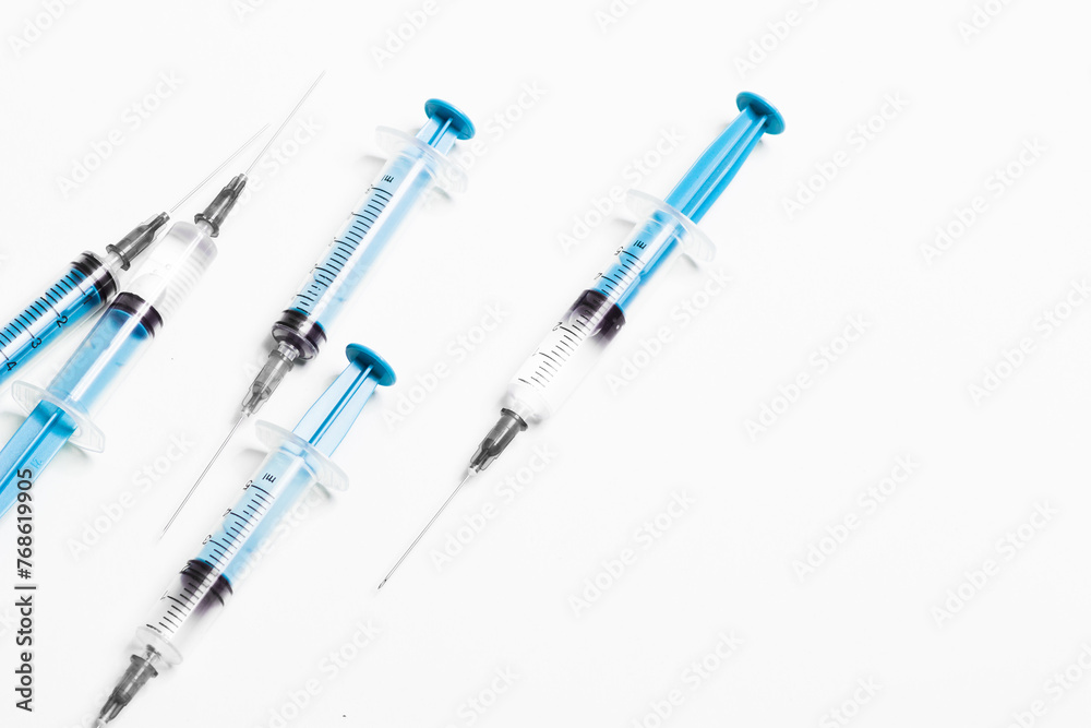 Fototapeta premium disposable syringe for injection