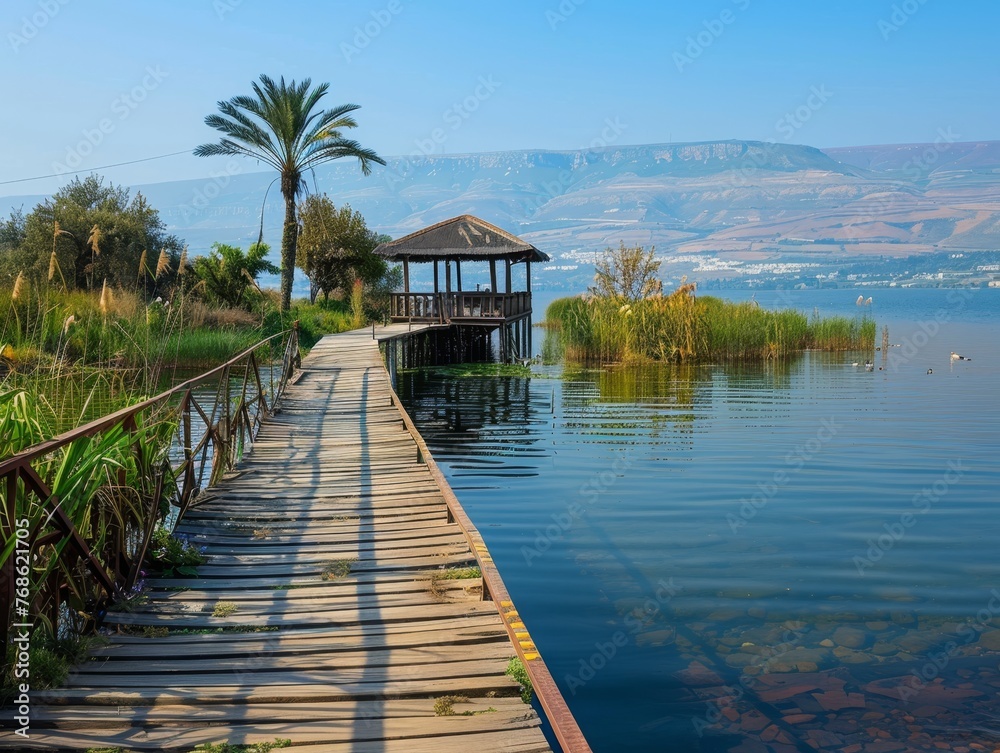 Sea of Galilee's Serene Beauty