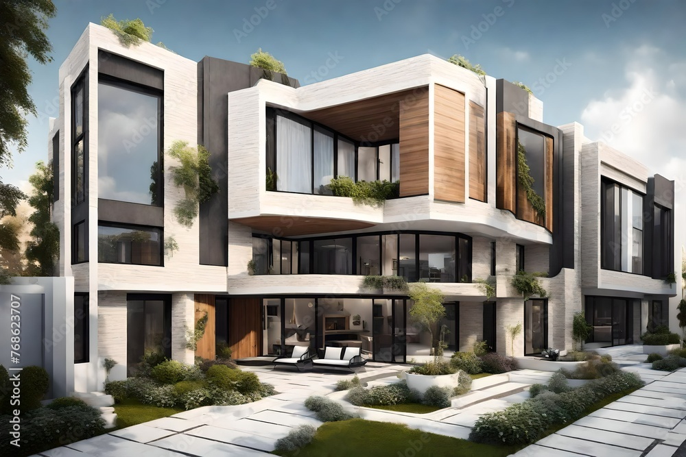 Beautiful townhouse in a modern style