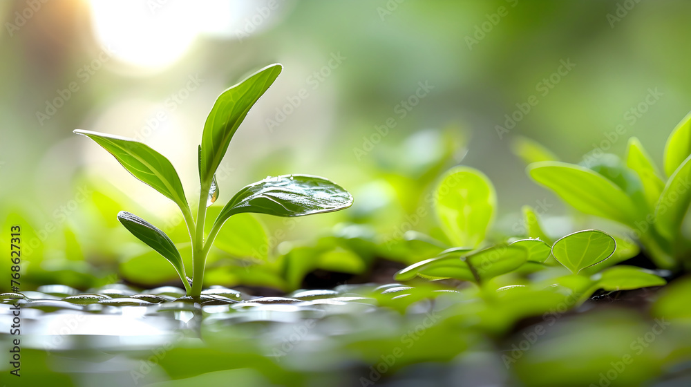 Young Tea Leaves Sprouting in Sunlight A Vision of Growth and Natural Beauty Young Tea Leaves Sprouting in Sunlight A Vision of Growth and Natural Beauty