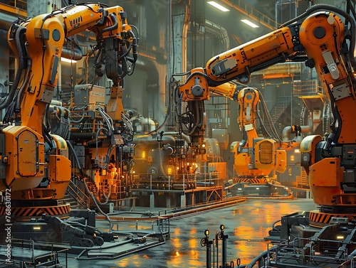 Robotics plant production, industry 4.0 (ID: 768630172)