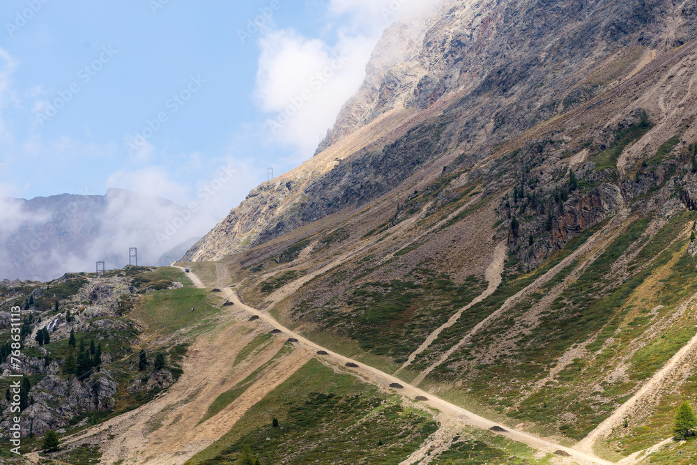 Fototapeta premium Im Schnalstal in den Ötztaler Alpen
