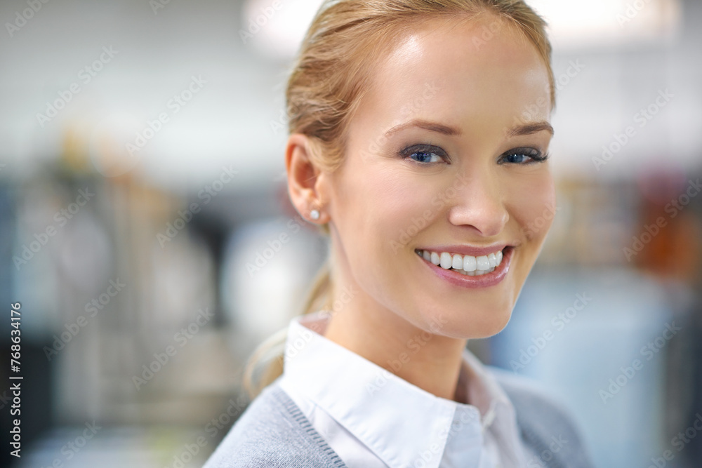 Businesswoman, workplace and confidence with portrait, office and professional for business, meeting and job. Manager, supervisor and positivity for production, trade and industry for company Businesswoman, workplace and confidence with portrait, office and professional for business, meeting and job. Manager, supervisor and positivity for production, trade and industry for company
